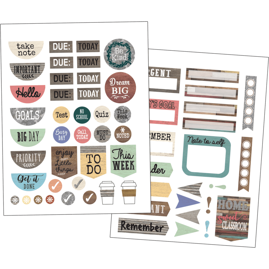 Let's Planner Stickers, 4-Sheet Packs